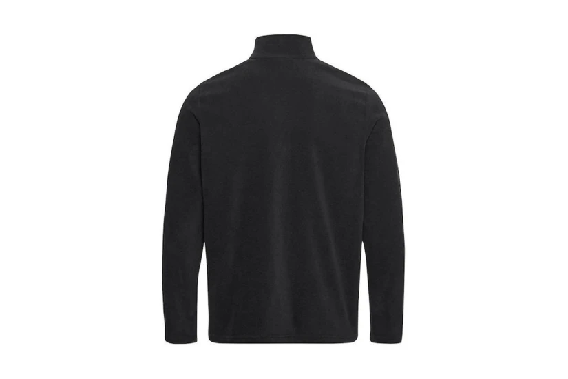 Jack Wolfskin Taunus 100 Warm Fleece Ανδρική Μακρυμάνικη Μπλούζα με Φερμουάρ Μαύρη