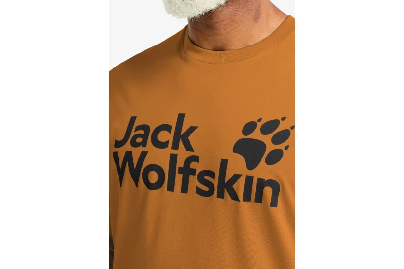 Jack Wolfskin Brand Ανδρικό Κοντομάνικο T-Shirt Πορτοκαλί