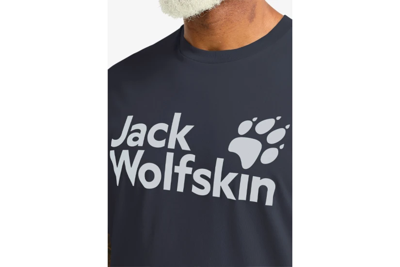 Jack Wolfskin Brand Ανδρικό Κοντομάνικο T-Shirt Μπλε Σκούρο