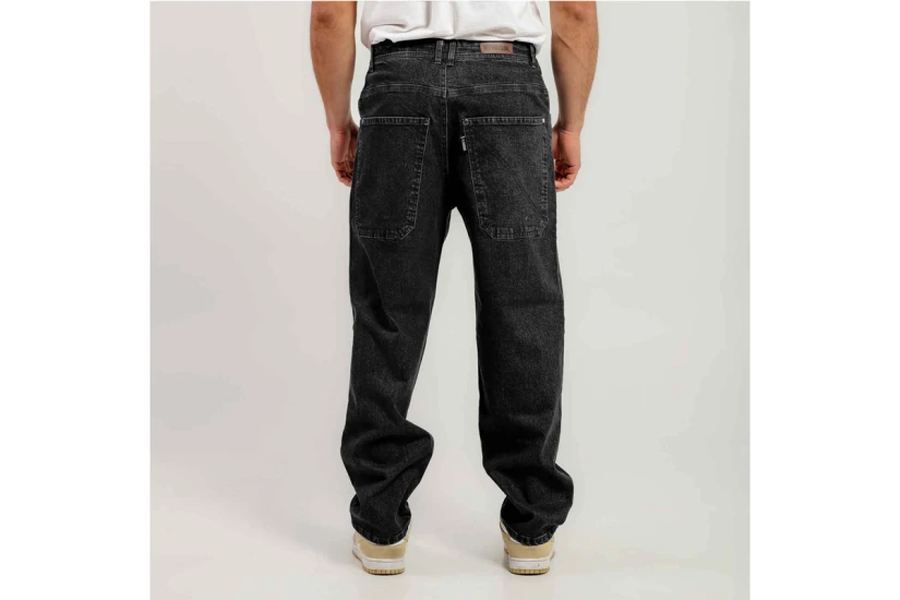 Bee Unusual Relaxed Washed Ανδρικό Παντελόνι Τζιν Μαύρο