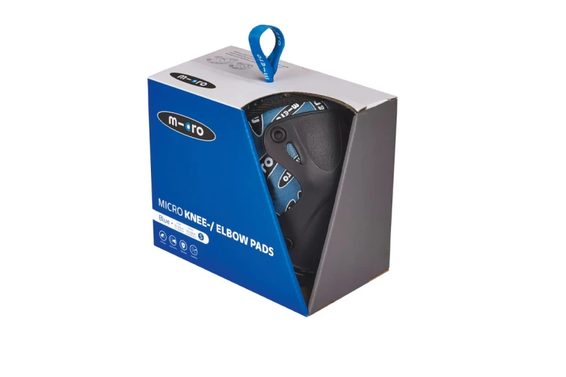 Micro Knee-Elbow Pads Σετ Προστατευτικών Μπλε, Μαύρο