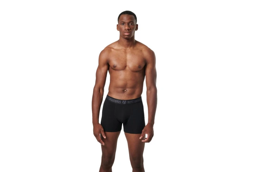 AntetokounBros Ανδρικά Εσώρουχα Boxer Μαύρα 2 Τεμάχια