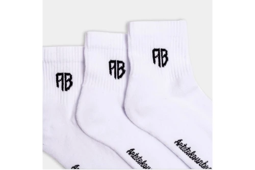 Antetokounbros Ab Logo Κάλτσες Κοντές 3 Ζευγάρια (ACMS352005 100)