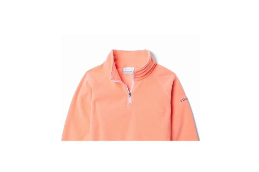 Columbia Glacial Half Zip Παιδική Μακρυμάνικη Μπλούζα με Ψηλό Λαιμό Κοραλλί