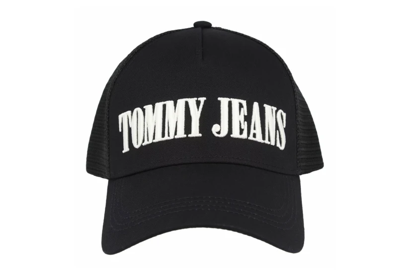 Tommy Jeans Heritage Stadium Trucker Καπέλο Snapback Μαύρο