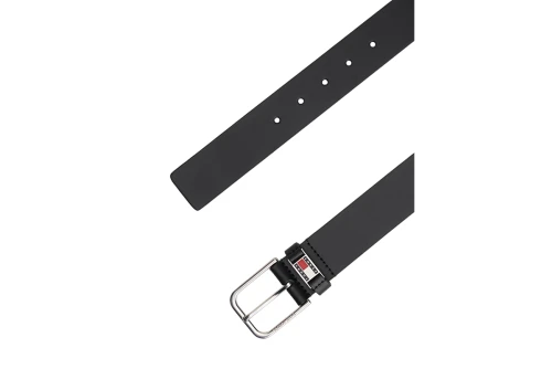 Tommy Jeans Scanton Debossed Square Buckle Leather Ζώνη Casual Ανδρική (AM0AM13687 BDS)