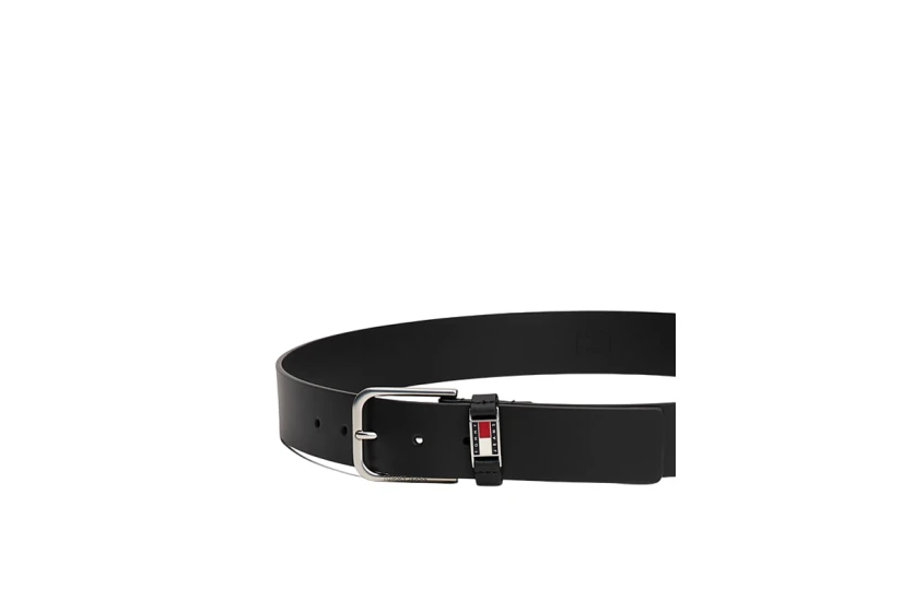 Tommy Jeans Scanton Leather Ανδρική Casual Ζώνη Μαύρη