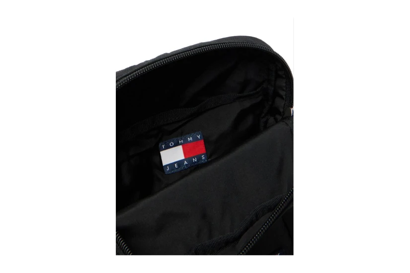 Tommy Jeans Essential Ripstop Τσαντάκι Χιαστί - Ώμου Μαύρο 1,5L