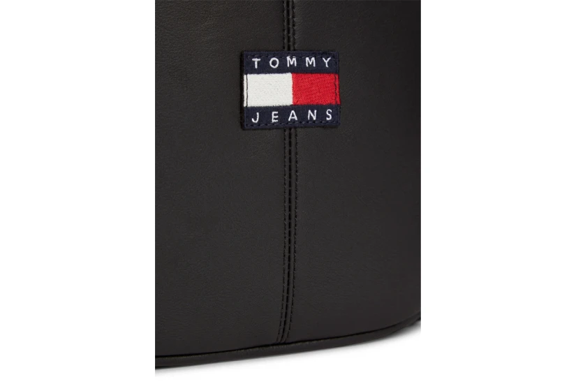 Tommy Jeans Essential Logo Τσαντάκι Χιαστί - Ώμου Μαύρο 1,5L 