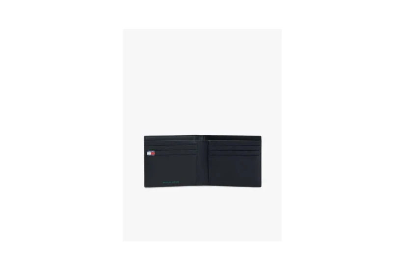 Tommy Jeans Heritage Leather CC Ανδρικό Πορτοφόλι Μαύρο