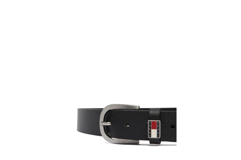 Tommy Jeans Ryan Leather 3.5 Ανδρική Casual Ζώνη Μαύρη
