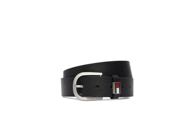 Tommy Jeans Ryan Leather 3.5 Ανδρική Casual Ζώνη Μαύρη