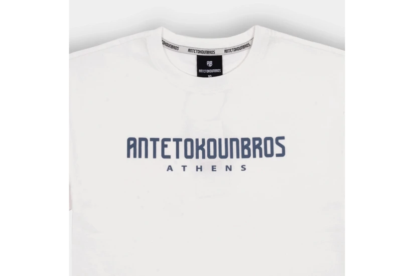 AntetokounBros Location Athens Ανδρικό Κοντομάνικο T-Shirt Λευκό