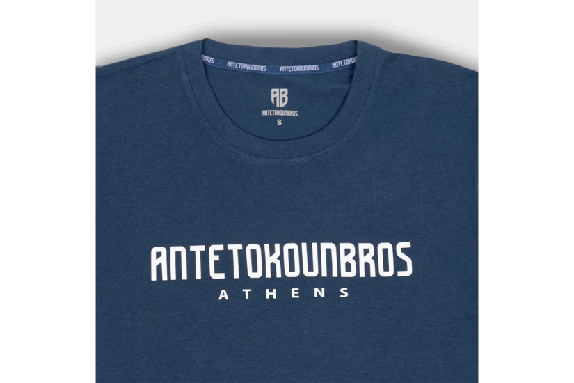 AntetokounBros Location Athens Ανδρικό Κοντομάνικο T-Shirt Μπλε
