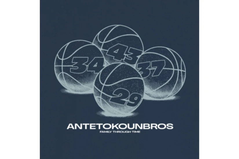 AntetokounBros Roots Basketball Παιδικό Κοντομάνικο T-Shirt Μπλε Σκούρο