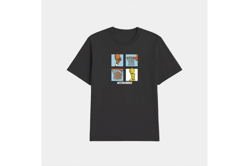 AntetokounBros Storyboard Ανδρικό Κοντομάνικο T-Shirt Μαύρο