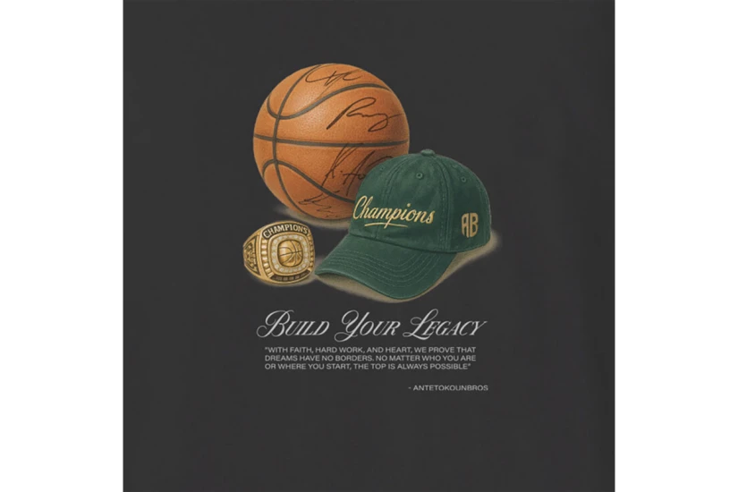 AntetokounBros Legacy Ανδρικό Κοντομάνικο T-Shirt Μαύρο