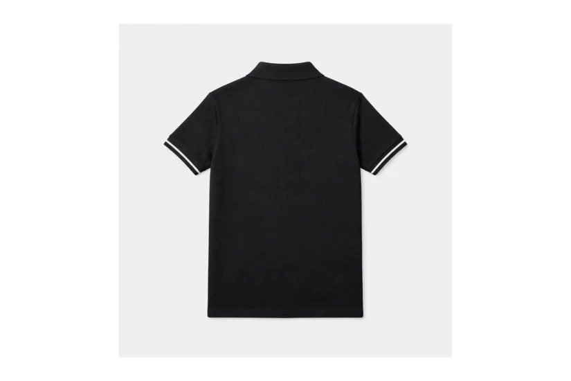 AntetokounBros Waffle Ανδρικό Κοντομάνικο Polo T-Shirt Μαύρο