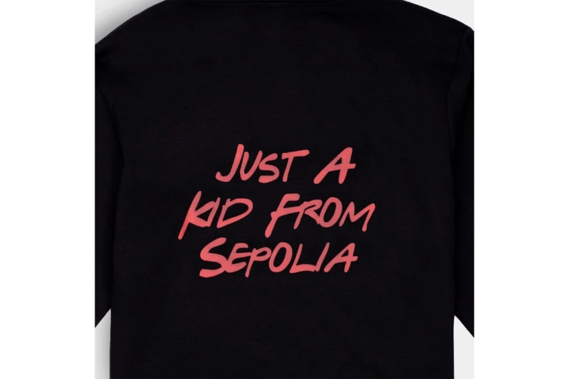 AntetokounBros Just A Kid Unisex Φούτερ με Κουκούλα Μαύρο
