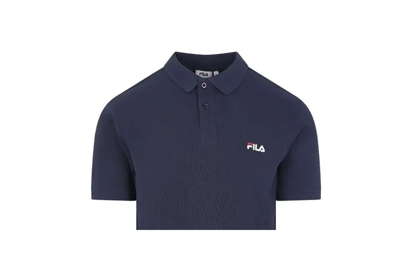 Fila Ανδρική Κοντομάνικη Μπλούζα Polo Μπλε Σκούρο