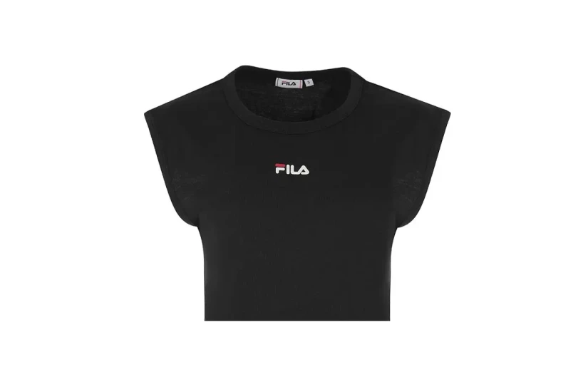 Fila Γυναικεία Αμάνικη Μπλούζα Μαύρη