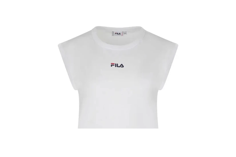 Fila Γυναικεία Αμάνικη Μπλούζα Λευκή