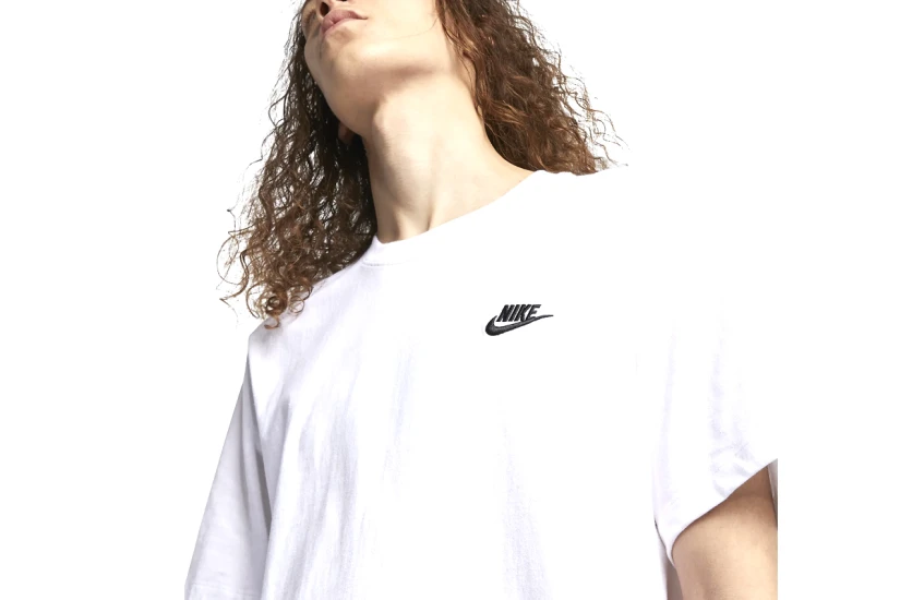 Nike Sportswear Club Ανδρικό Κοντομάνικο T-Shirt Λευκό