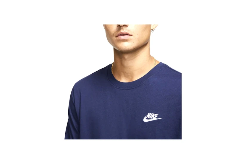 Nike Sportswear Club Ανδρικό Κοντομάνικο T-Shirt Μπλε Σκούρο
