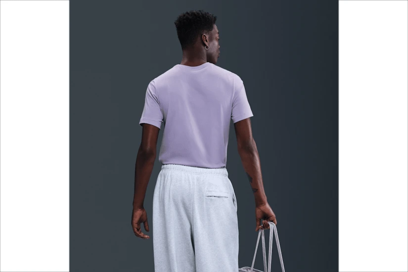 Nike Sportswear Club Ανδρικό Κοντομάνικο T-Shirt Λιλά