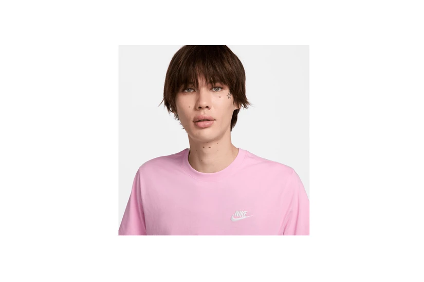 Nike Sportswear Club Ανδρικό Κοντομάνικο T-Shirt Ροζ