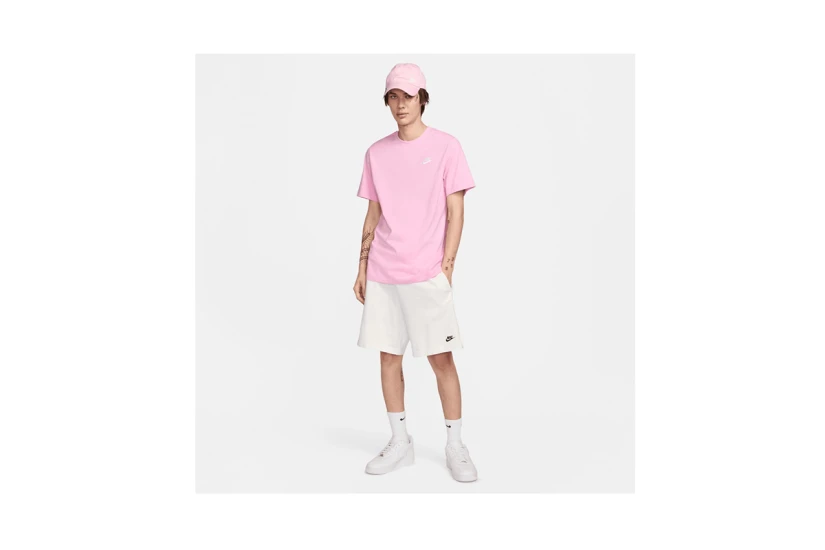 Nike Sportswear Club Ανδρικό Κοντομάνικο T-Shirt Ροζ