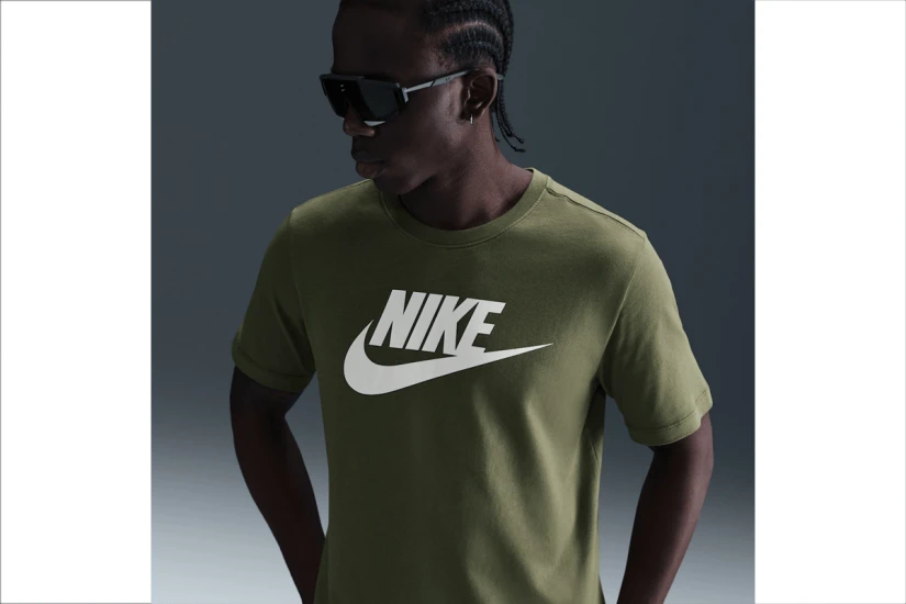 Nike Sportswear Ανδρικό Κοντομάνικο T-Shirt Λαδί