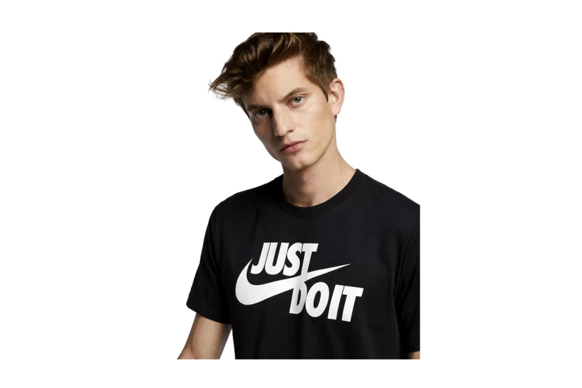Nike Just Do It Swoosh Ανδρικό Κοντομάνικο T-Shirt Μαύρο