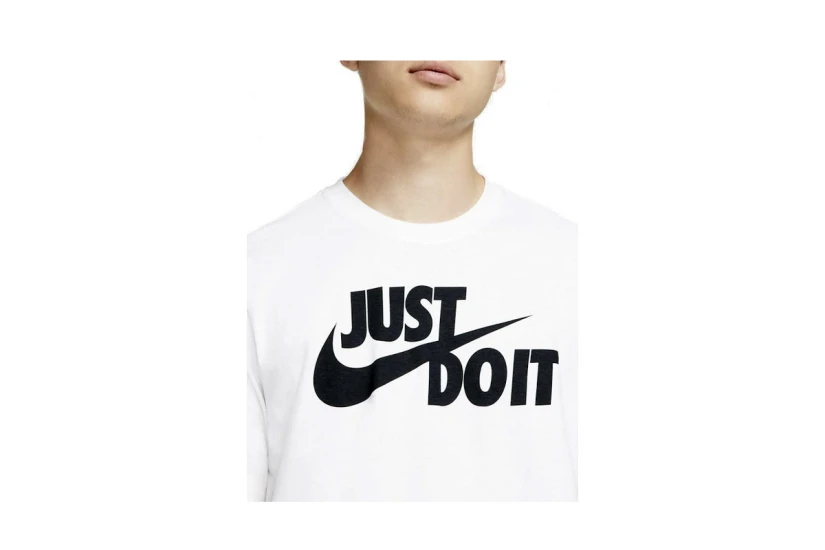 Nike Just Do It Swoosh Ανδρικό Κοντομάνικο T-Shirt Λευκό