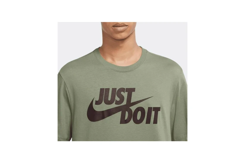 Nike Just Do It Swoosh Ανδρικό Κοντομάνικο T-Shirt Χακί