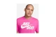 Nike Just Do It Swoosh Ανδρικό Κοντομάνικο T-Shirt Φούξια