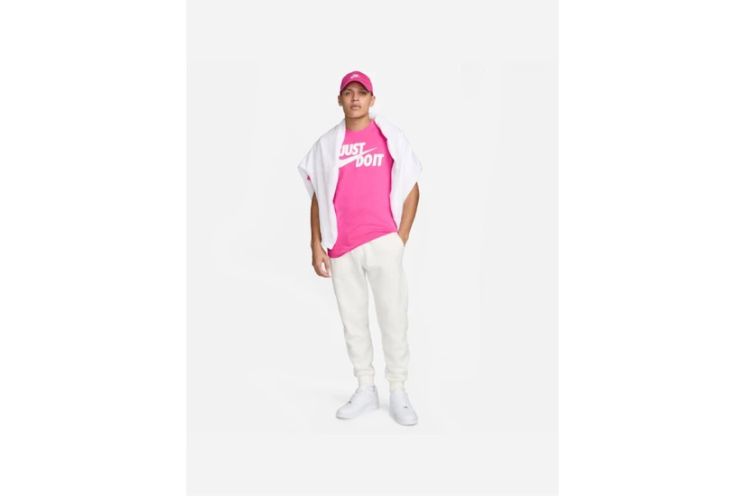 Nike Just Do It Swoosh Ανδρικό Κοντομάνικο T-Shirt Φούξια