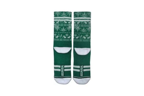 Bee Unusual 420 Collectives Chill Bitch Κάλτσες Ψηλές 1 Ζευγάρι (AS-225009 GREEN WHITE)