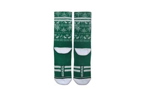 Bee Unusual 420 Collectives Chill Bitch Κάλτσες Ψηλές 1 Ζευγάρι (AS-225009 GREEN WHITE)