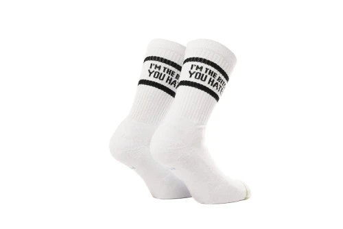 Bee Unusual The Bitch U Hated  Κάλτσες Ψηλές 1 Ζευγάρι (AS-240107 WHITE)
