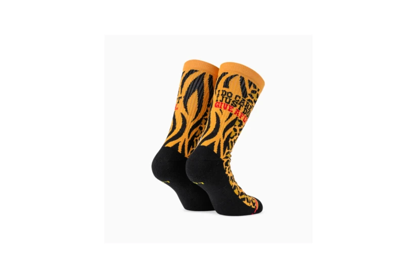 Bee Unusual I Do Dare Limited Edition Ψηλές Κάλτσες Μουσταρδί, Μαύρες, Κόκκινες 1 Ζευγάρι
