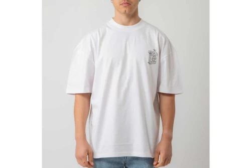 Bee Unusual High Flowers Oversized T-Shirt Ανδρικό (AT-253346)