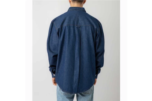 Bee Unusual Denim Overshirt Washed Τζιν Πουκάμισο Μακρυμάνικο Ανδρικό (AT-257737)