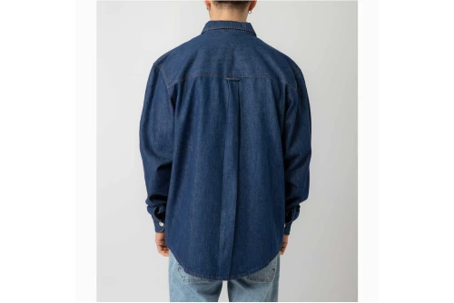 Bee Unusual Denim Overshirt Washed Τζιν Πουκάμισο Μακρυμάνικο Ανδρικό (AT-257737)