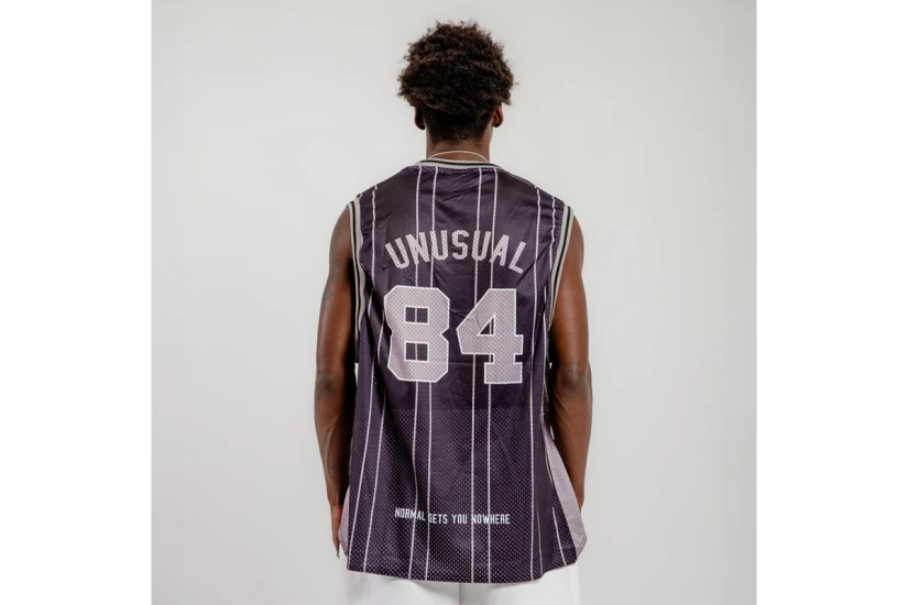 Bee Unusual Basketball Retro Ανδρική Αμάνικη Μπλούζα Μαύρη, Γκρι, Λευκή