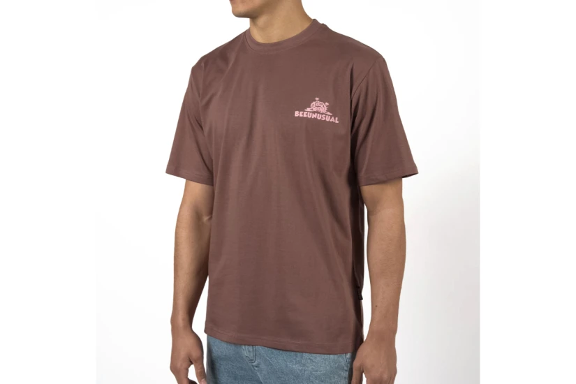 Bee Unusual Brain Rot Ανδρικό Κοντομάνικο T-Shirt Καφέ