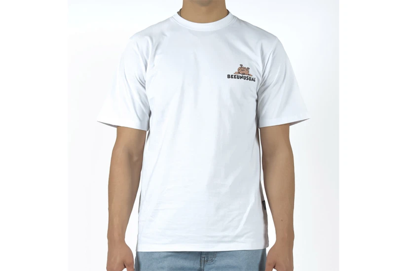 Bee Unusual Brain Rot Ανδρικό Κοντομάνικο T-Shirt Λευκό