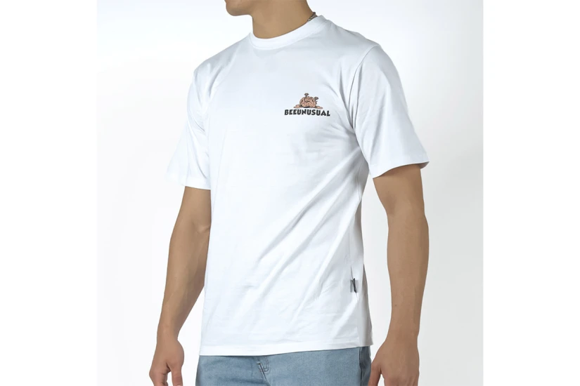 Bee Unusual Brain Rot Ανδρικό Κοντομάνικο T-Shirt Λευκό