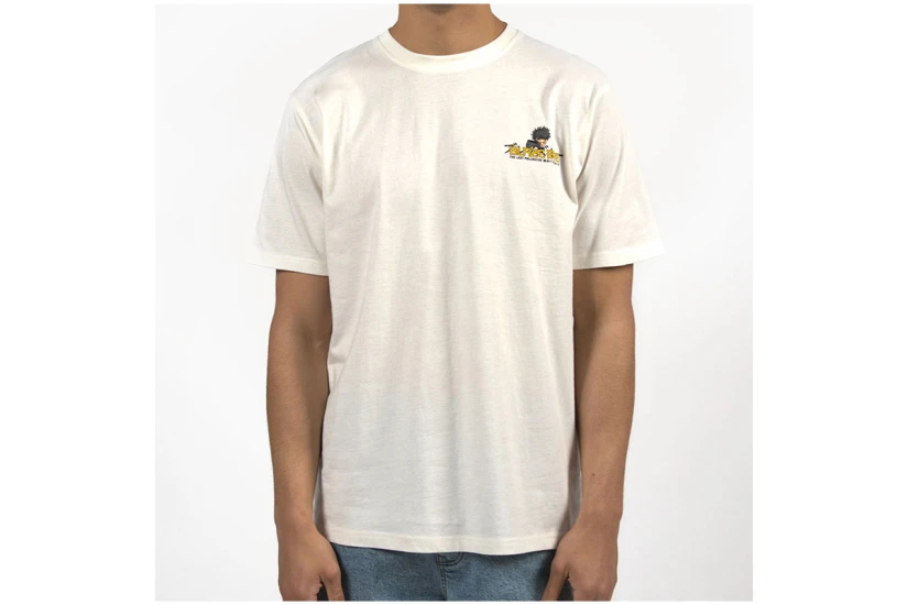 Bee Unusual Blaze Bee Relaxed Ανδρικό Κοντομάνικο T-Shirt Λευκό, Μαύρο, Κίτρινο
