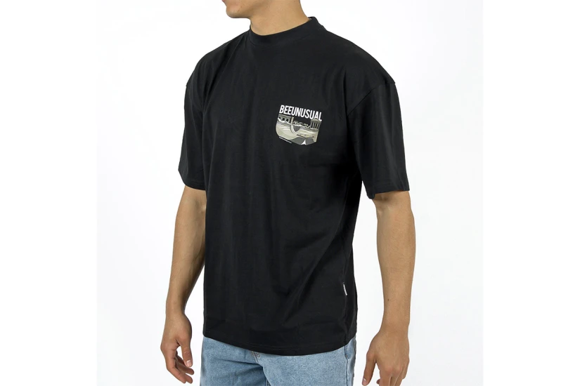 Bee Unusual O.G. Athens Ανδρικό Κοντομάνικο T-Shirt Μαύρο